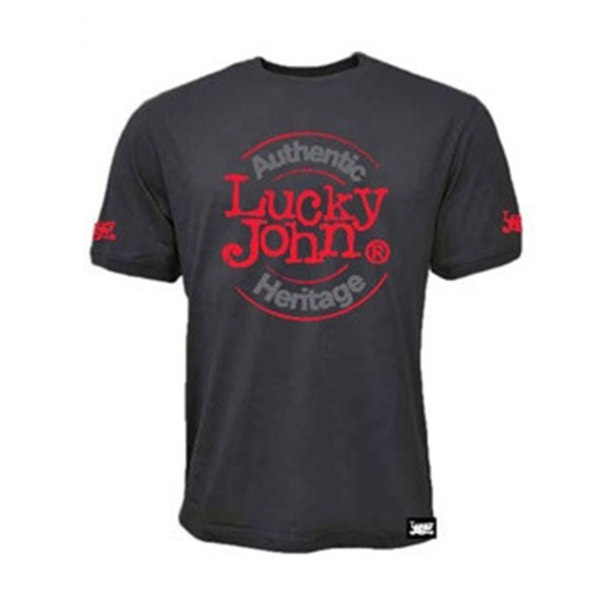 Футболка "LUCKY JOHN" Gray (100% бавовна, сіра) / S