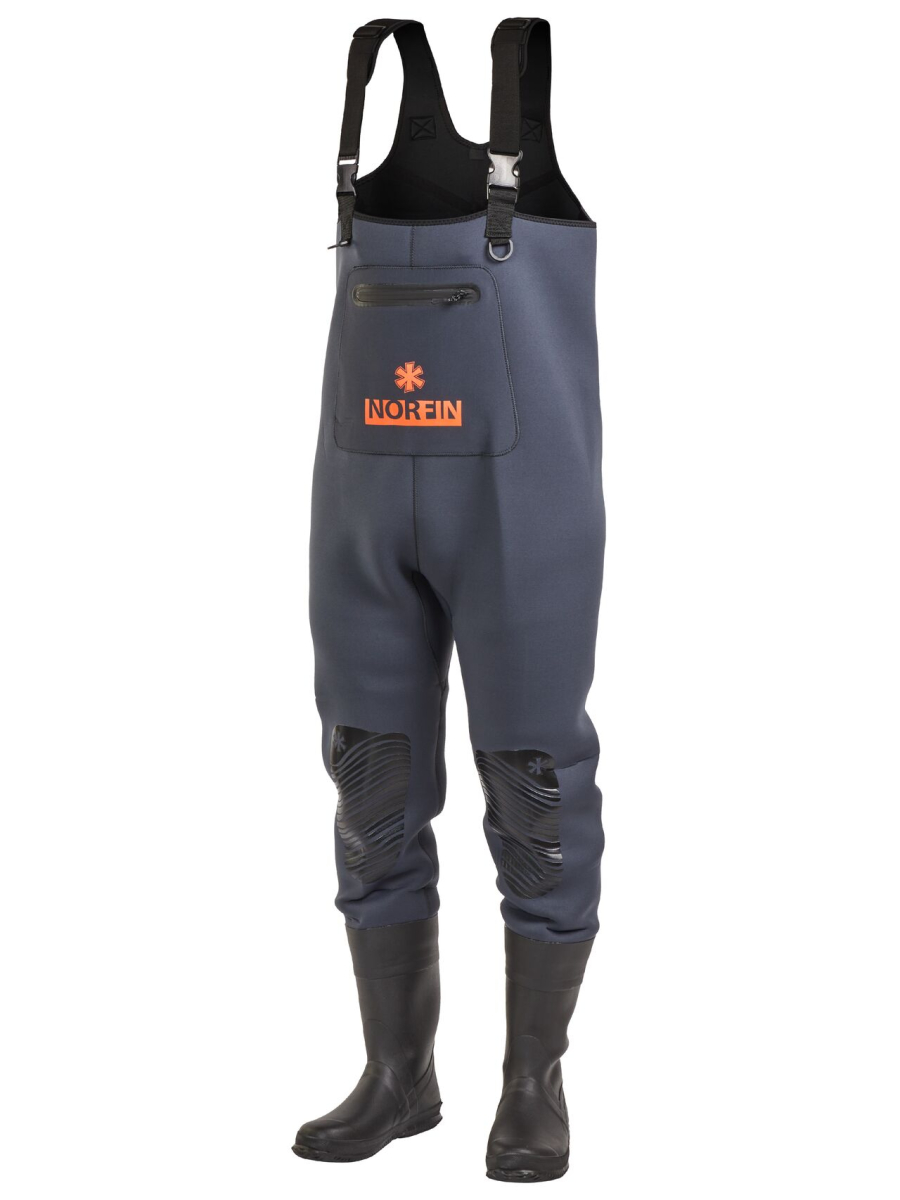 Напівкомбінезон заброд. Norfin SHADOW NEOPRENE BOOTFOOT р.45-XL з чоботями гума