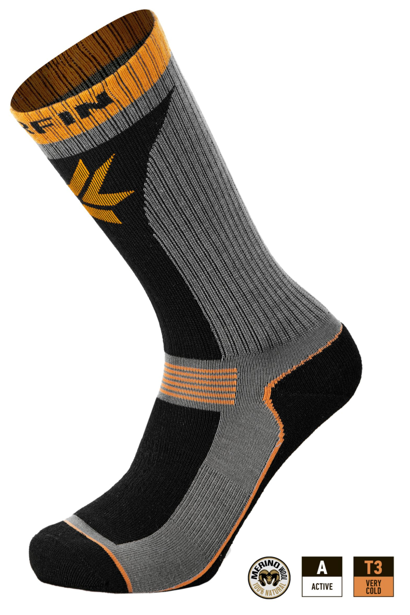Шкарпетки Norfin T3A NORDIC MERINO HIKING CREW (25% вовна, 55% акрил,18% Ny, 2% эласт) р.XL(45-47)